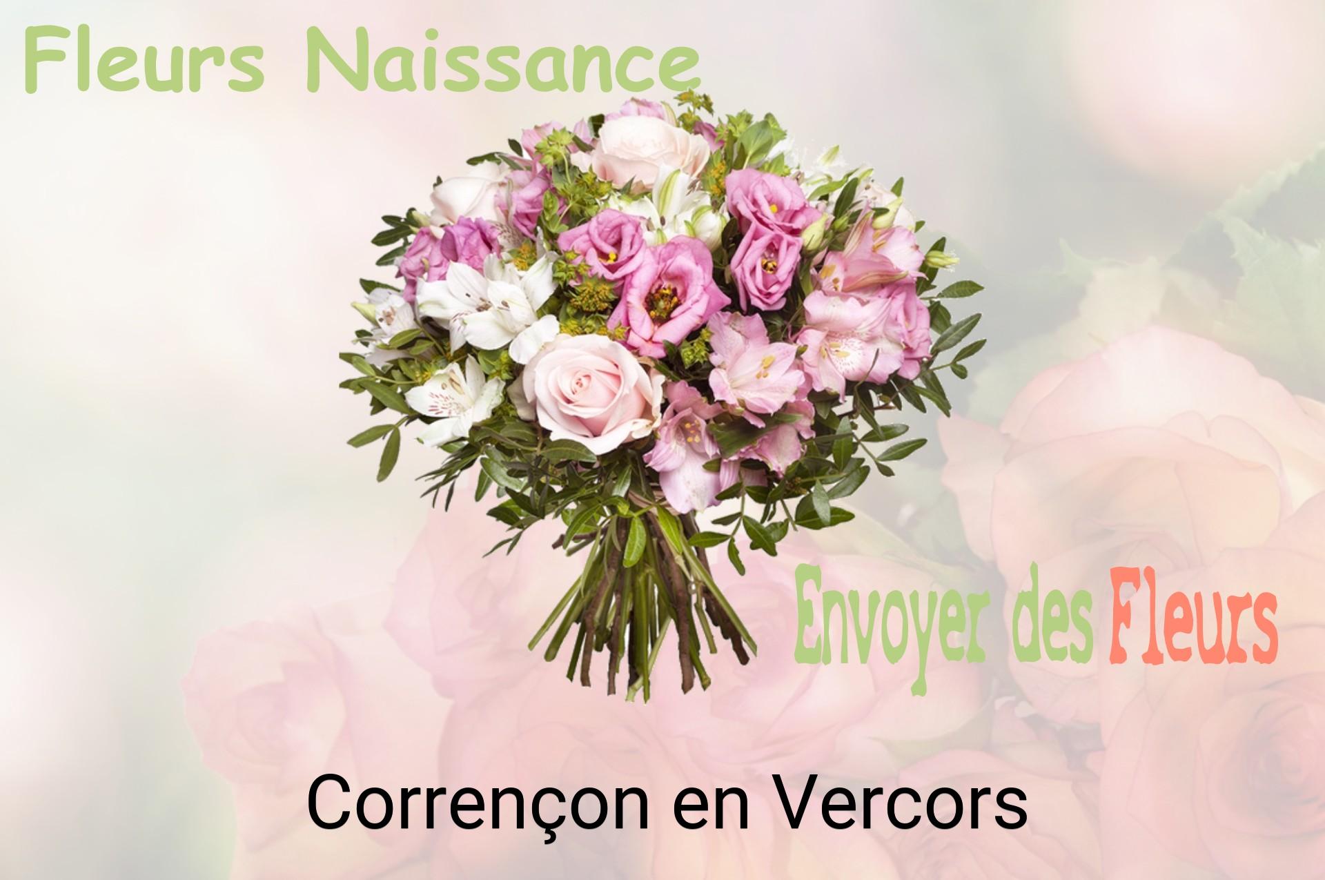 Bouquet de fleurs de naissance livré à Corrençon-en-Vercors